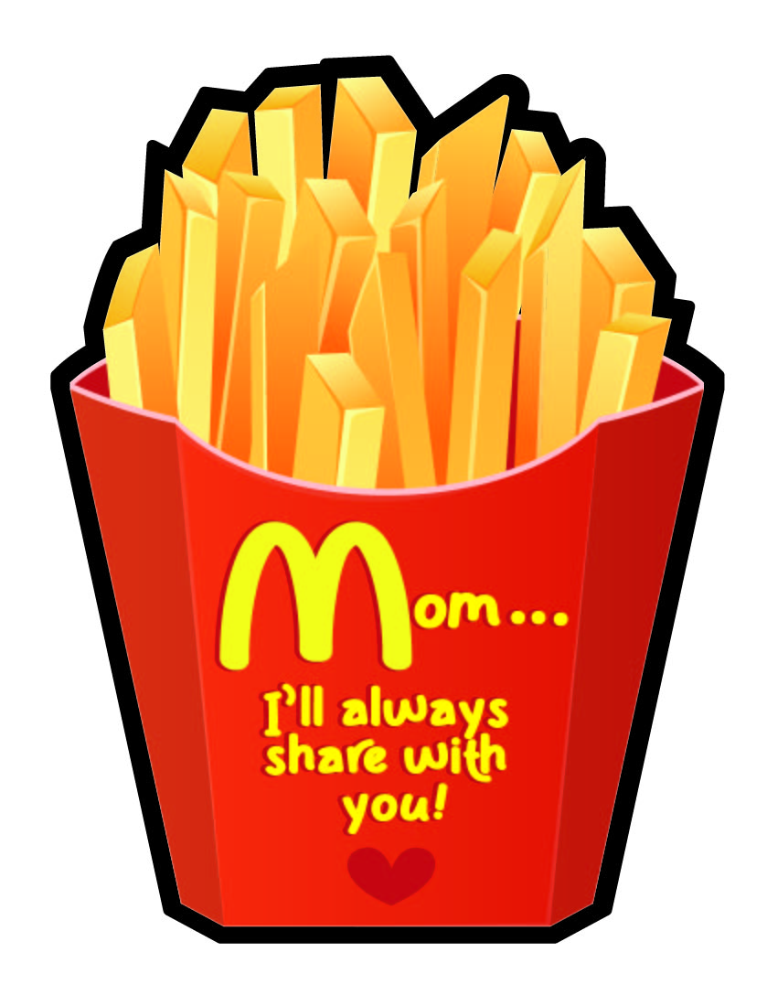 Mom Foodie Fries Magnet