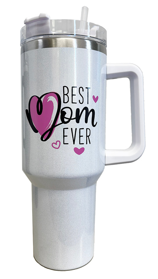Mom Pearlized Travel Tumbler