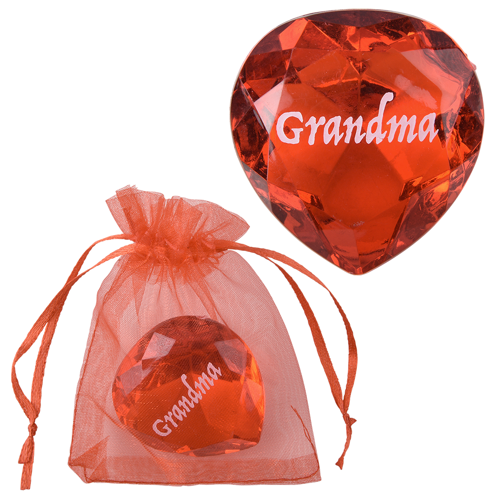 Grandma Crystal Heart - Shimmer Bag