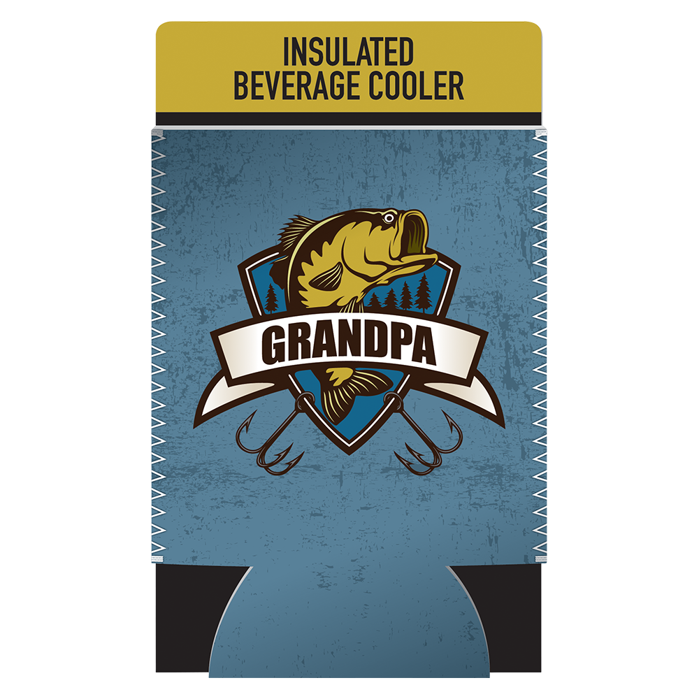 Grandpa Fish Can Cooler