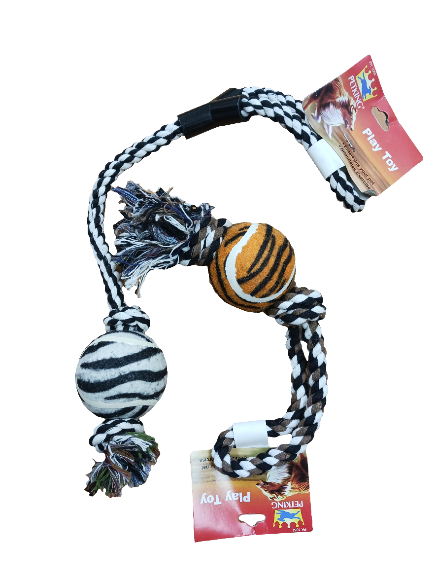 Dog Toy Rope with Tennis Ball