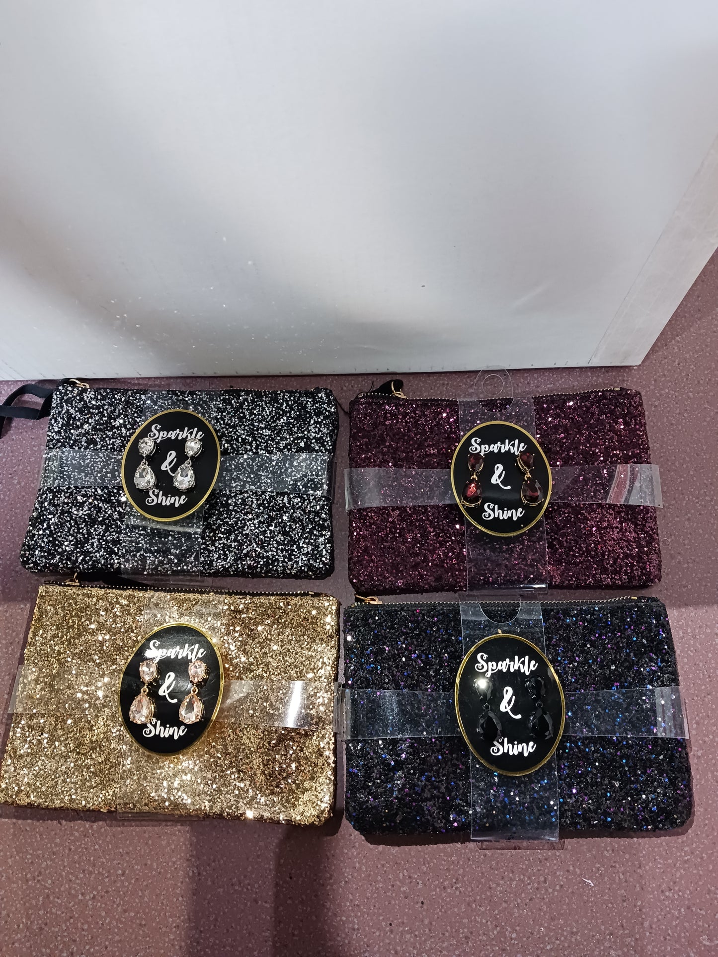 Sparkle and Shine Purse with Earrings