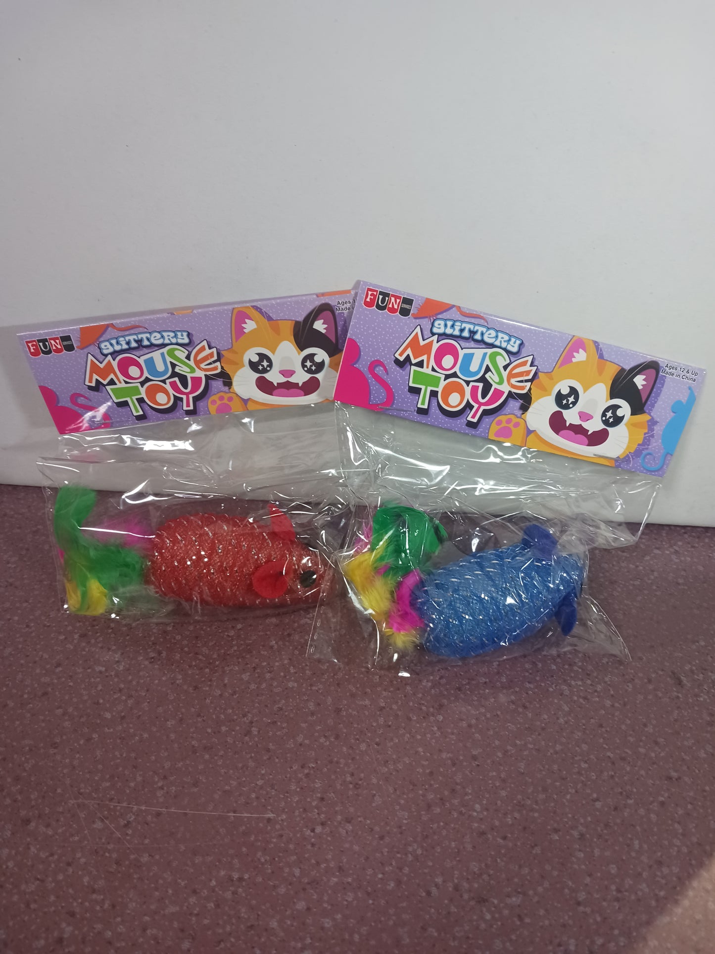 Glitter Mouse Cat Toy