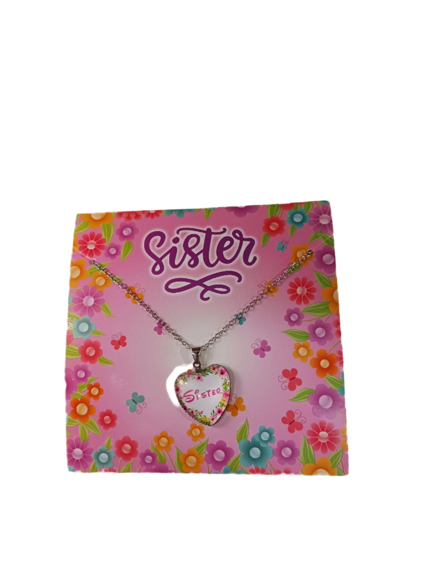 Sister Heart Necklace