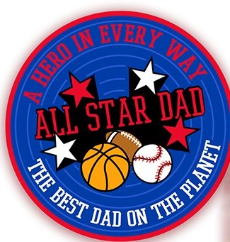 All Star Dad PVC Coaster