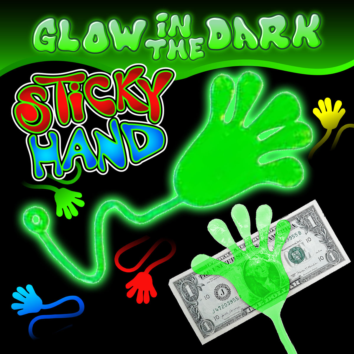 Glow Sticky Hands