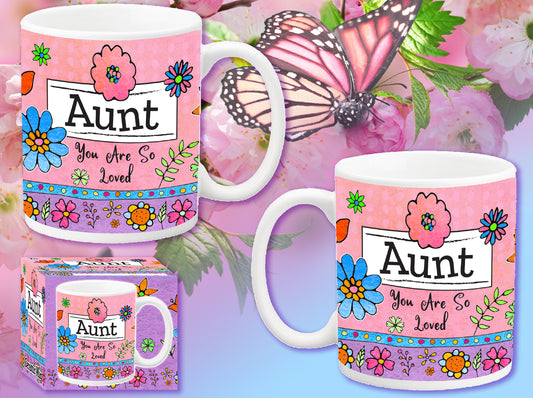 Aunt Flower Mug