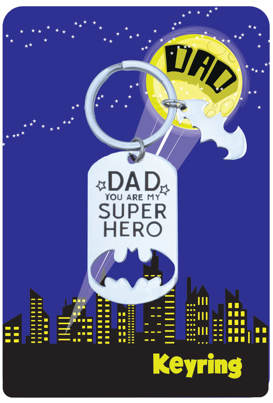Dad Batman Keychain