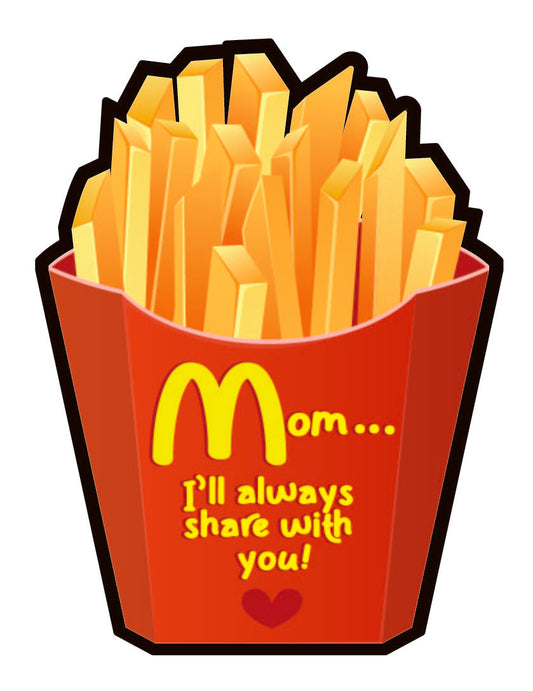 Mom Foodie Fries Magnet