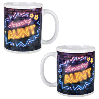 Amazing Neon Aunt Mug