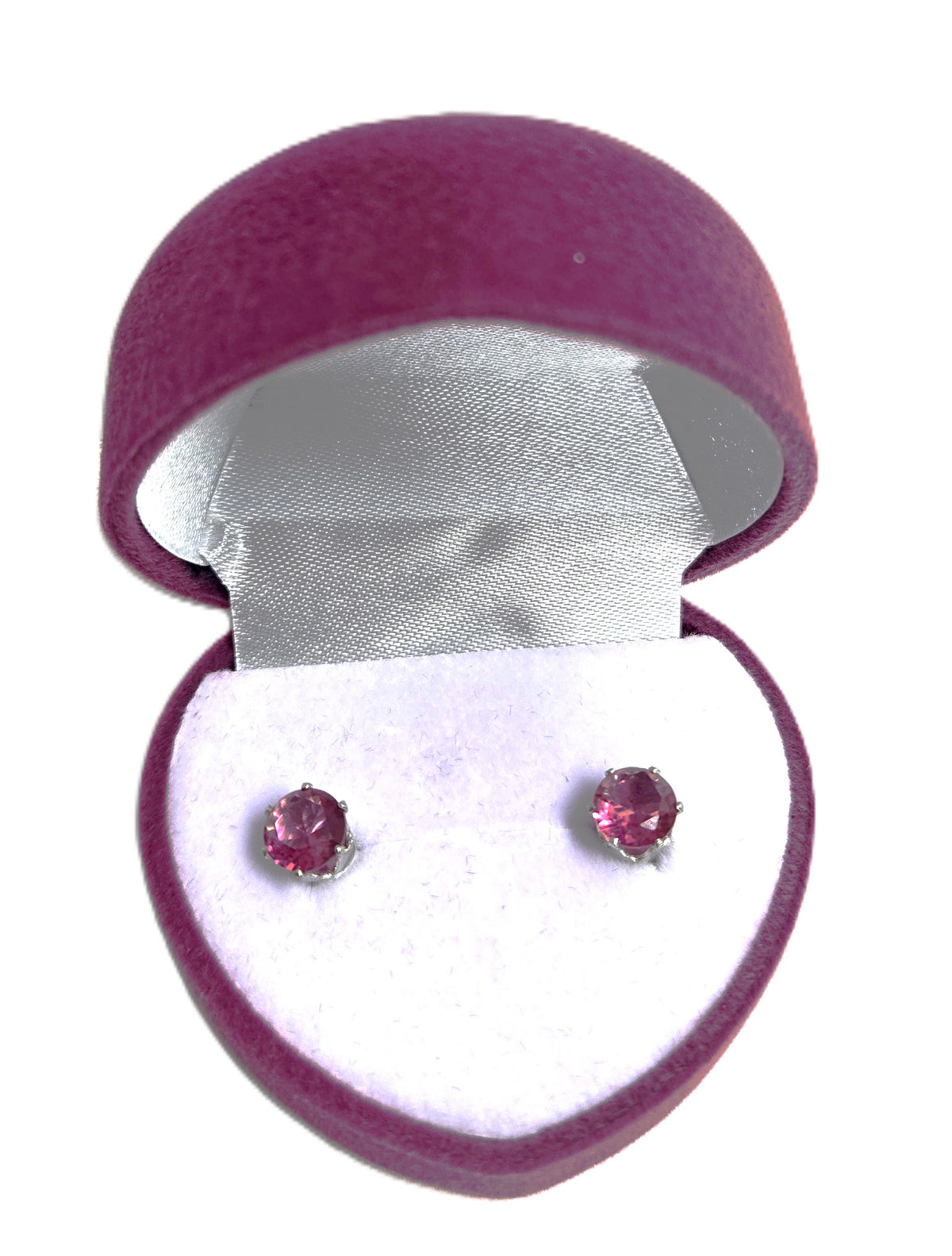 Earring in flocked box