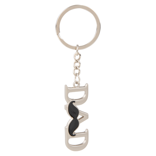 Dad Mustache Keychain in a Box