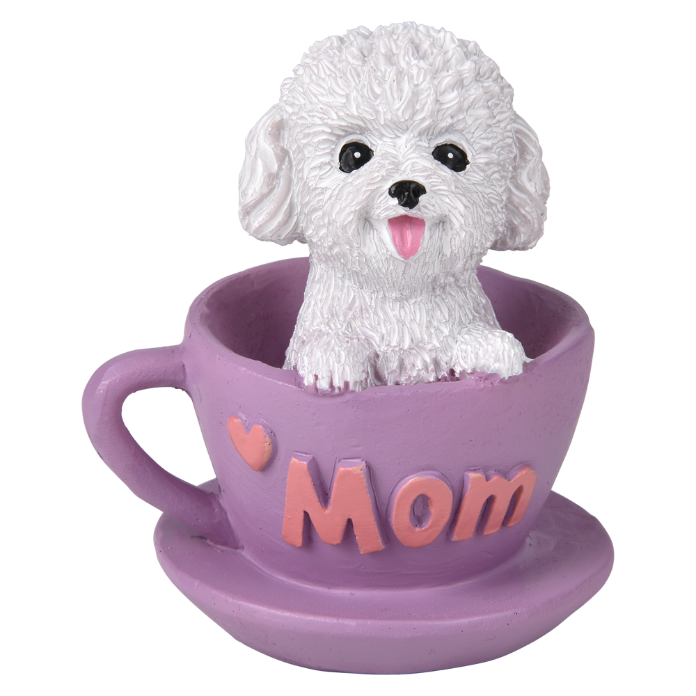 Mom Puppy in Tea Cup