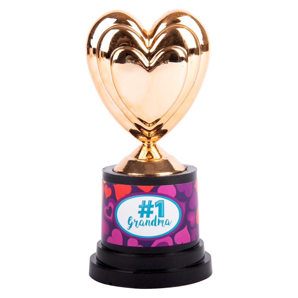 #1 Heart Grandma Trophy