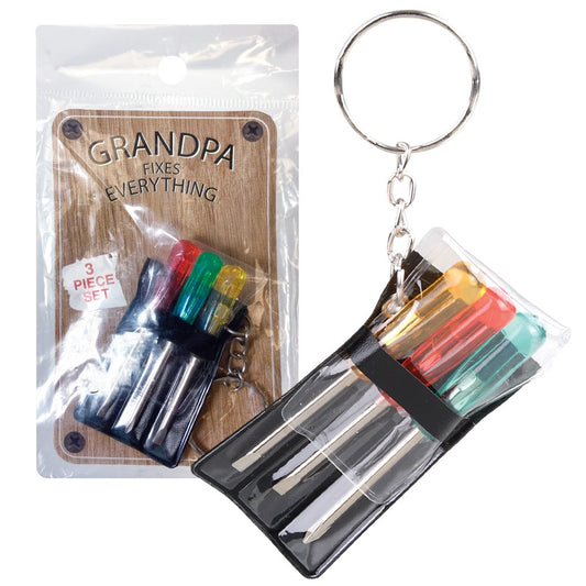 Grandpa Fixes Everything Tool Keychain