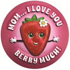 Mom Berry Round Magnet