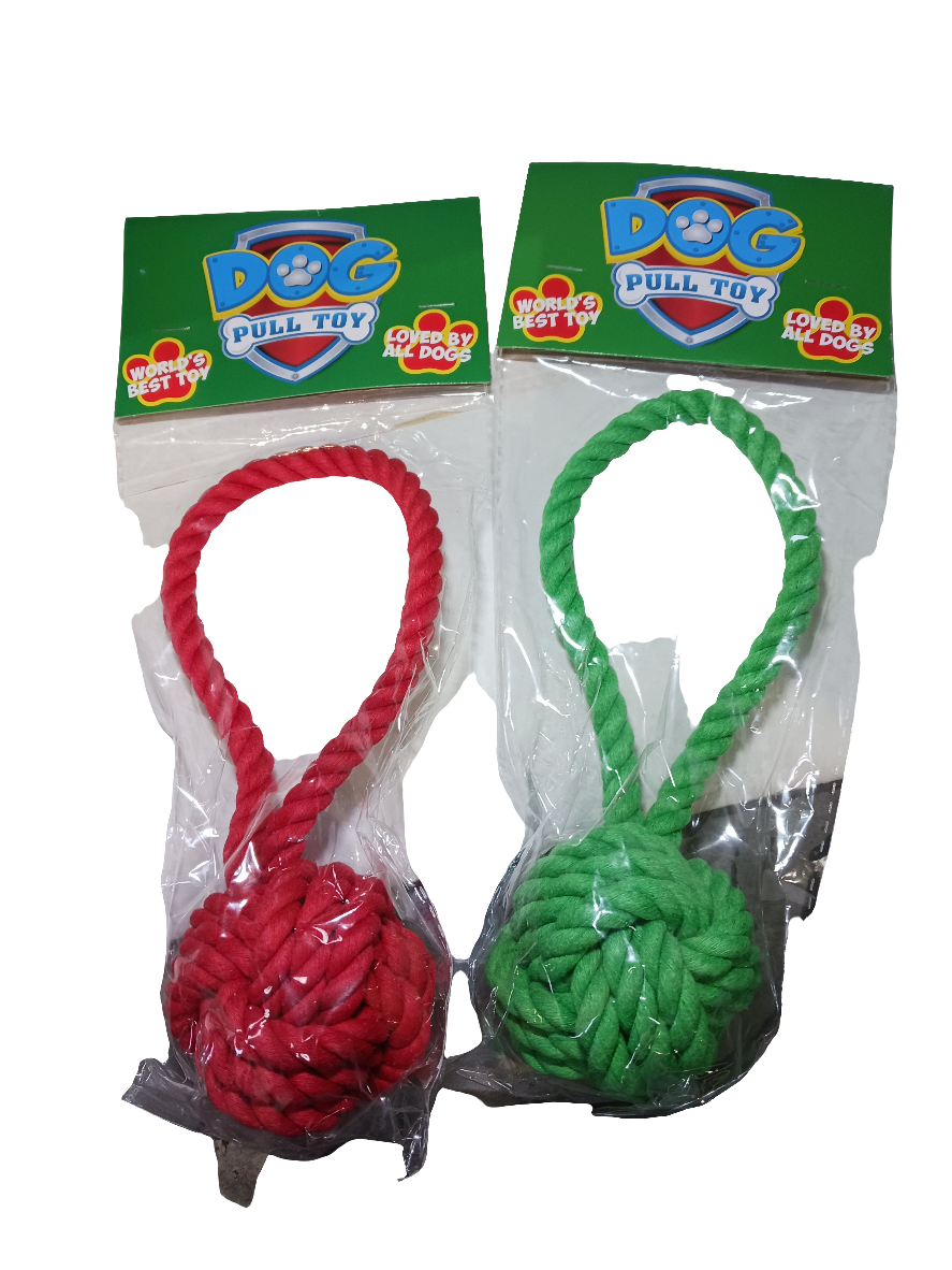 Red or Green Dog Rope Toy