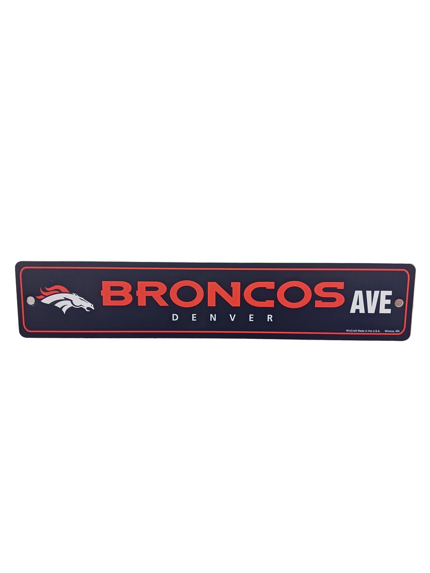 Broncos Street Sign