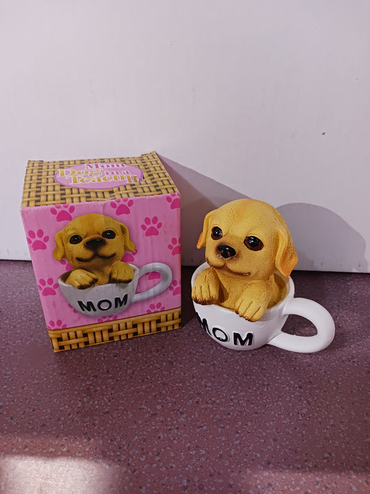 Mom Teacup with Puppy