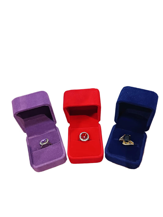 Fancy Ring Large Velvet Box