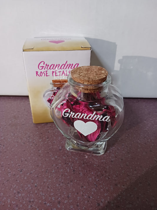 Grandma Rose Petals Jar