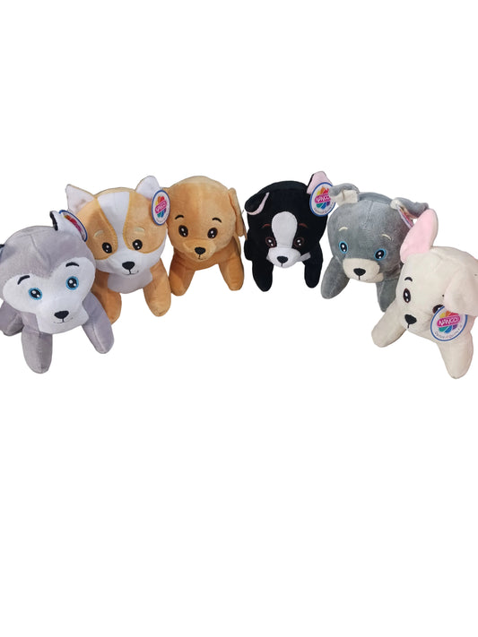 6.5" Standing Dog Plush