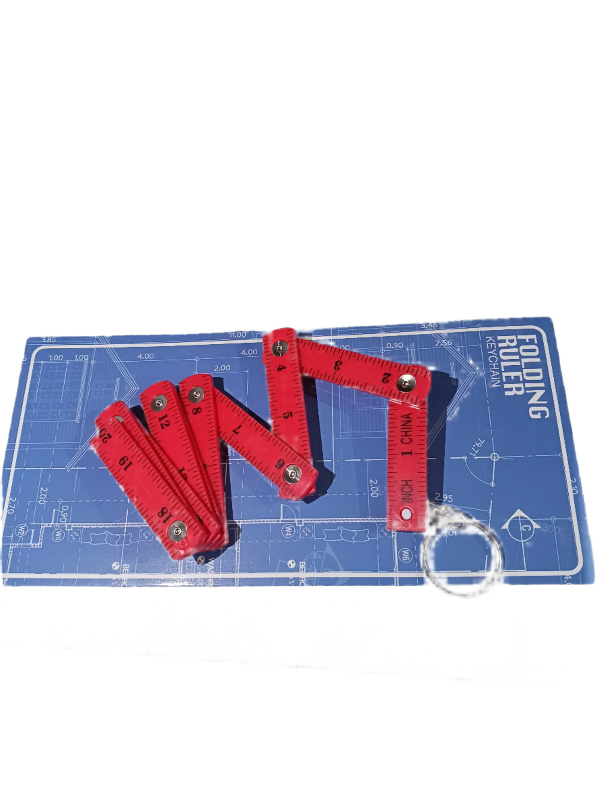 Folding Ruler Keychain