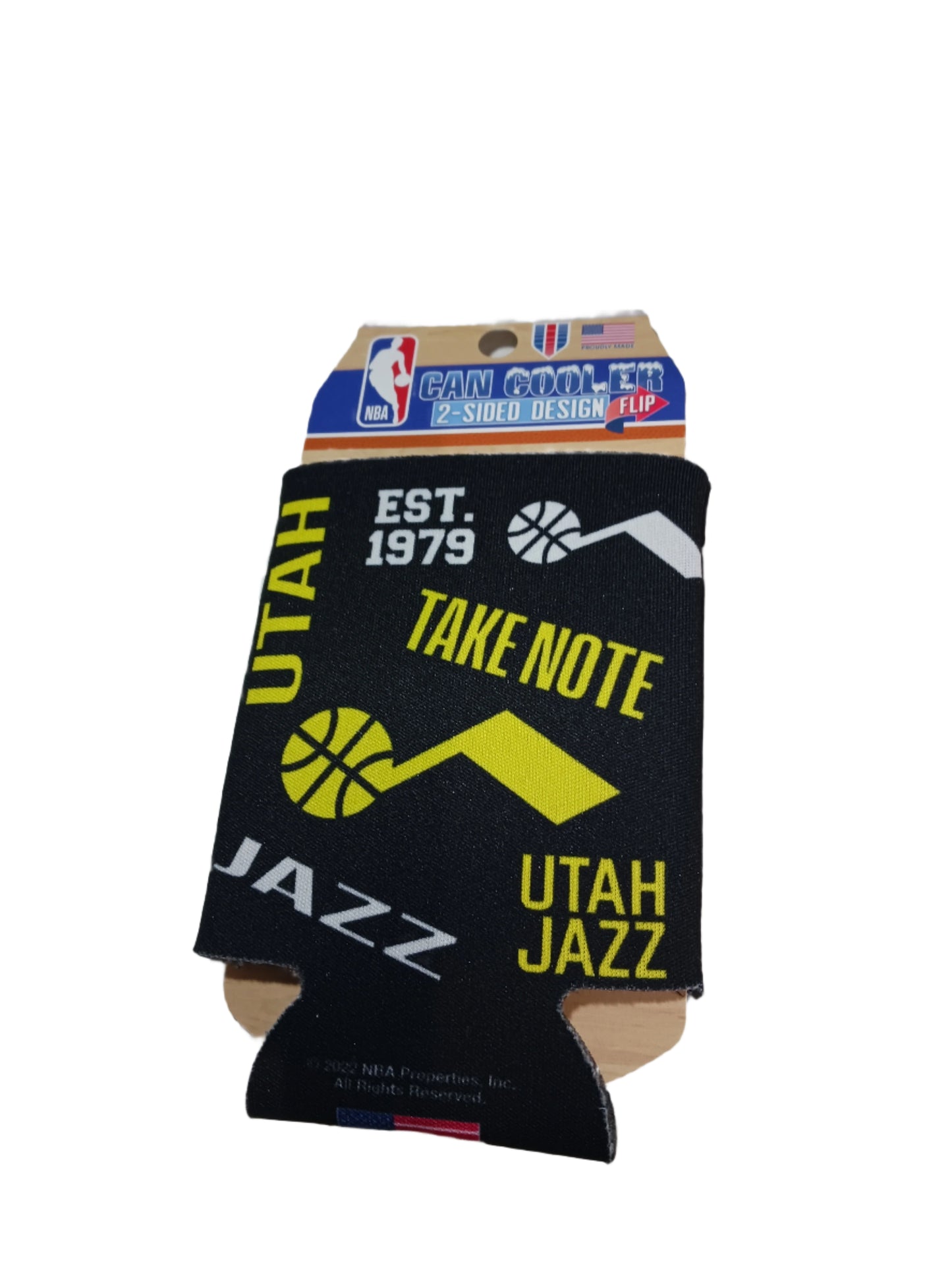 Utah Jazz Music Note Can Cooler