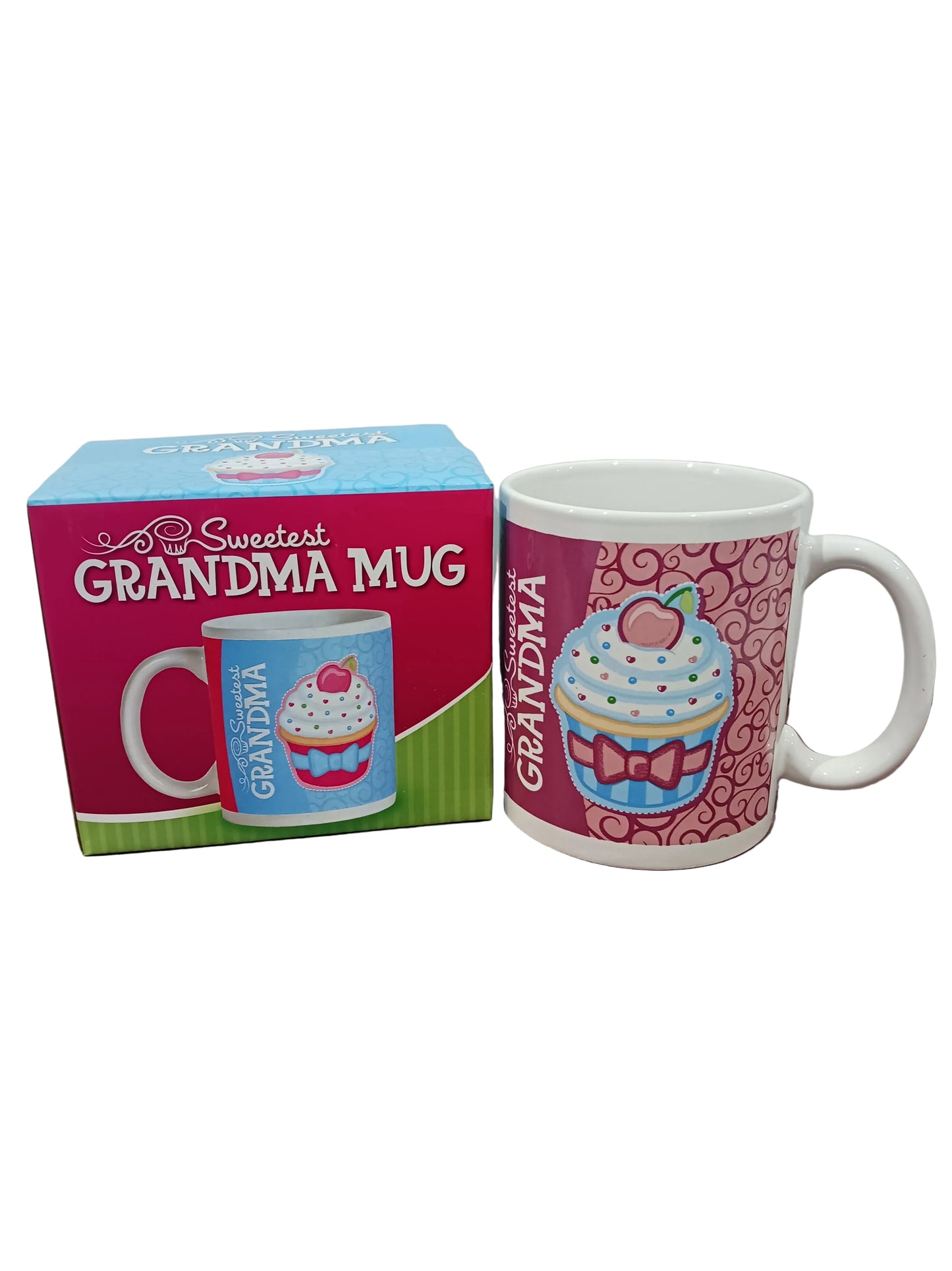Grandma Blue Sweetest Cupcake Mug