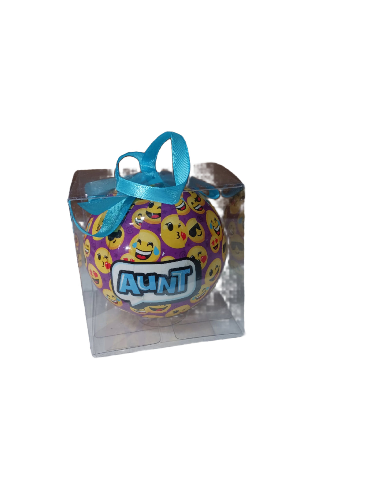 Aunt Ornament with Emojis