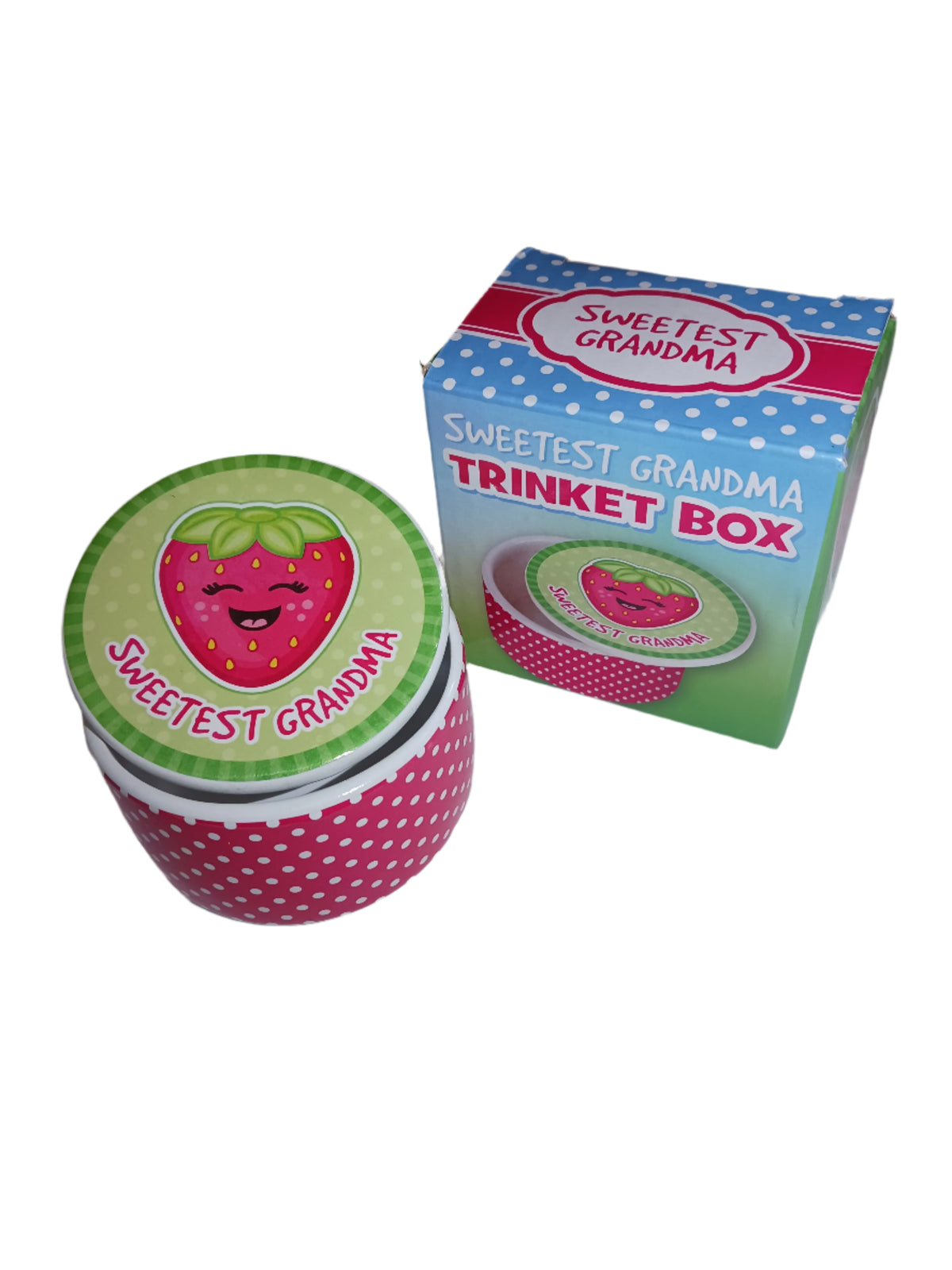 Sweetest Grandma Strawberry Trinket Box
