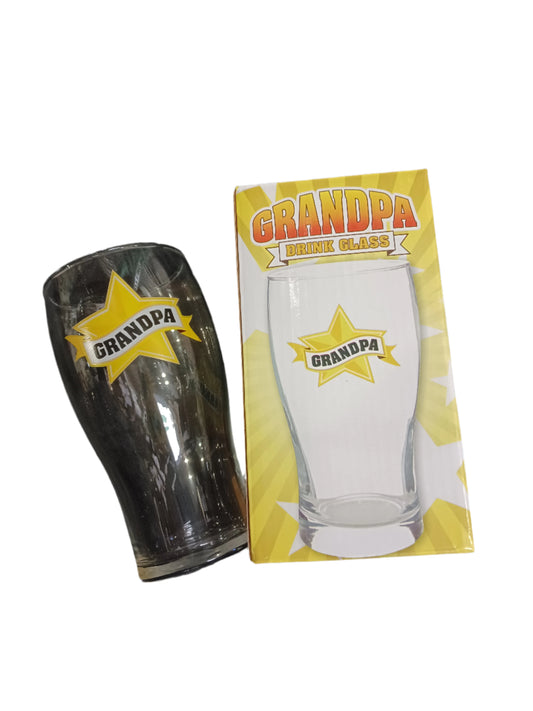Grandpa Star Glass Cup