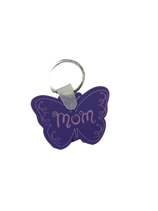 Mom Butterfly Keychain