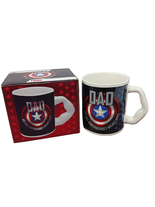 Dad Strong Arm Superhero Mug